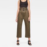 G-star Pants - Bronson XL paperbag waist chino wmn green | shoptok.hr