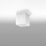 Nice Lamps Bijela stropna svjetiljka s metalnim sjenilom 10x10 cm Pax – Cijene