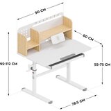  Ergonomski dječji radni stol Study 5.0 Wood, 90 cm | shoptok.hr