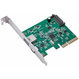 E-green PCI-Express kontroler USB 3.1 Type-A+USB-C Host Cene