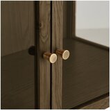 House Nordic Tamno smeđa vitrina u dekoru hrasta 90x126x40 cm Zamora – | shoptok.hr