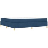  Postelja z vzmetnico Modra in temno modra in bela 200 x 200 cm | Shoptok.si