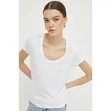 Superdry Kratka majica ženski, bela barva