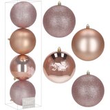  Set Božićnih kuglica 12 cm - 4 komada, ružičasta | shoptok.hr