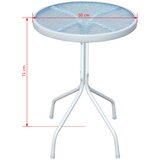  3-dijelni bistro set čelični crni | shoptok.hr