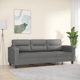 vidaXL Trosjed Tamnosiva 180 cm od mikrovlakana Cijene