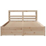 vidaXL Okvir za krevet s uzglavljem 150 x 200 cm borovina | shoptok.hr