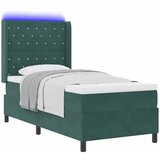  Krevet s opruga kutije Tamnozelena 90 x 190 cm Baršun | shoptok.hr