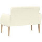  Ljubavni kauč s gumbima Krem 116 x 67 x 81 cm Kordura tekstil | Eponuda.com