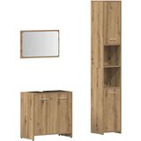 vidaXL 3-dijelni set kupaonskog namještaja käsityöläinen tammi | shoptok.hr