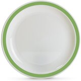  Plitvi Krožnik z Barvnim Robom, Polikarbonat, 170mm | Shoptok.si