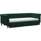  Dnevni krevet na razvlačenje tamnozeleni 90 x 200 cm baršunasti | shoptok.hr