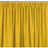  Curtain MILANA color mustard style classic dragon tape transparent 5 cm chenille 220x270 HOMEDE | shoptok.hr