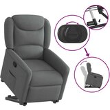  Naslonjač na podizanje od tkanine tamnosivi | shoptok.hr