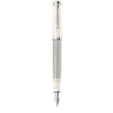 Pelikan nalivno pero Souverän M405, srebno-bel, F konica | Shoptok.si