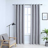 Zavjese za zamračivanje s prstenima 2 kom sive 140 x 175 cm | shoptok.hr