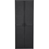  Vrtni ormarić za pohranu crni 65 x 45 x 172 cm PP ratan | shoptok.hr