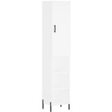 Maison Chic Visoka omara - Komoda - Predalnik bela 34,5x34x180 cm inženirski les, (21719185) | Shoptok.si