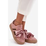 Boto Women's Sneakers with Suede Bow Pink Ashlyn | Shoptok.si