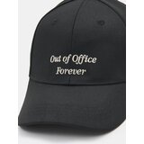 Sinsay Pamučna bejzbolska kapa s vezom „Out of Office Forever“ | shoptok.hr