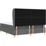  Postelja s pomičnim dnom in vzmetnico - Temno siva, 180x200 cm, Tkanina, (22051346) | Shoptok.si
