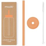 Muuki Silikonska slamka sa četkom za čišćenje/s poklopcem Tropical Papaya – | shoptok.hr
