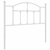 vidaXL Metalno uzglavlje bijelo 100 cm | shoptok.hr
