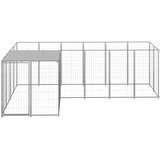  Kavez za pse srebrni 4,84 m² čelični | shoptok.hr