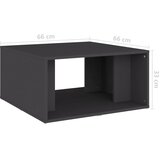  Stolići za kavu 4 kom sivi 33 x 33 x 33 cm konstruirano drvo | shoptok.hr