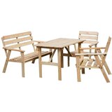 Rojaplast Vrtni blagovaonski set od borovine za 4 osobe Nordic - Cijene