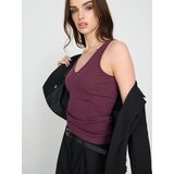 Sinsay Rebrasti top s V-izrezom | shoptok.hr