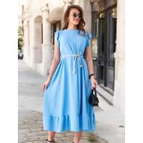 Resti Women's midi dress with ruffles and short sleeves | Shoptok.si