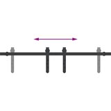  Komplet kliznih vrata ormarića 91 cm ugljični čelik | Eponuda.com