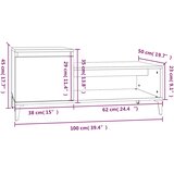  Stolić za kavu bijeli 100 x 50 x 45 cm od konstruiranog drva | Eponuda.com