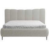 MID.YOU OBLAZINJENA POSTELJA 160 cm x 200 cm , les, tekstil, leseni material svetlo siva | Shoptok.si