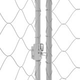  Kavez za pse Srebrno 800 x 200 x 256 cm Cinkani čelik | shoptok.hr