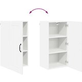 vidaXL Stenska kuhinjska omarica Bela 40 x 31 x 80 cm Konstruiran les | Shoptok.si