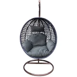 ljuljačka vrtna 105x105x200cm 4007-1 crna/siva