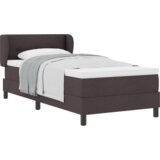 Box spring krevet s madracem tamno smeđi 80x200 cm tkanina | shoptok.hr