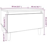  Bočni stolići 2 kom crni 50 x 46 x 35 cm od konstruiranog drva | shoptok.hr
