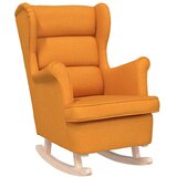  Stolica za ljuljanje 74x90x102 cm tamnožuta od tkanine | shoptok.hr