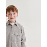 Reserved - Regular fit košulja od strukturirane tkanine - light grey | shoptok.hr