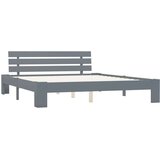  Za krevet od masivne borovine sivi 180 x 200 cm | shoptok.hr
