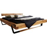 Livetastic postelja iz tramov 180 cm x 200 cm , les barve hrasta | Shoptok.si