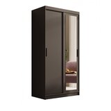 ADRK Klizni ormar s ogledalom Hailey 100 cm - CRNA Cijene