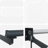 vidaXL Ročna zložljiva terasa Bela 500x300 cm | Shoptok.si