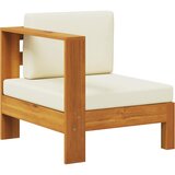  Srednja sofa s 1 naslonom za ruke krem bijela bagremovo drvo | shoptok.hr