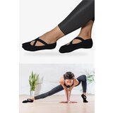 Dewberry 91022 2-Pack Womens Yoga & Pilates Socks 36-41-BLACK | ePonuda.com