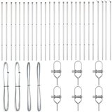  Stebri za ograjo 26 kosov Ø32 mm 200 cm Cinkano jeklo | Shoptok.si