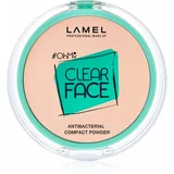 LAMEL OhMy Clear Face kompaktni puder s antibakterijskim sastavom nijansa 403 Rosy beige 6 g
